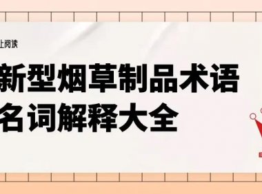 科普专栏｜电子烟从业者应该知道的新型烟草制品术语大全