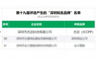 吉迩科技喜获“深圳知名品牌”荣誉称号！